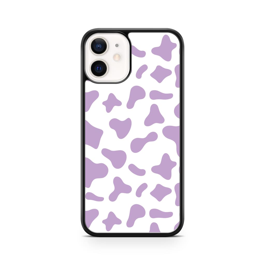 Purple Moo Cow Phone Case - iPhone 12 Mini - Phone Case