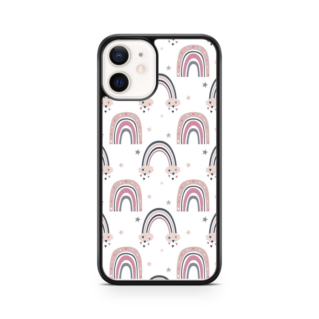 Rainbow Hearts Phone Case - iPhone 12 Mini - Phone Case
