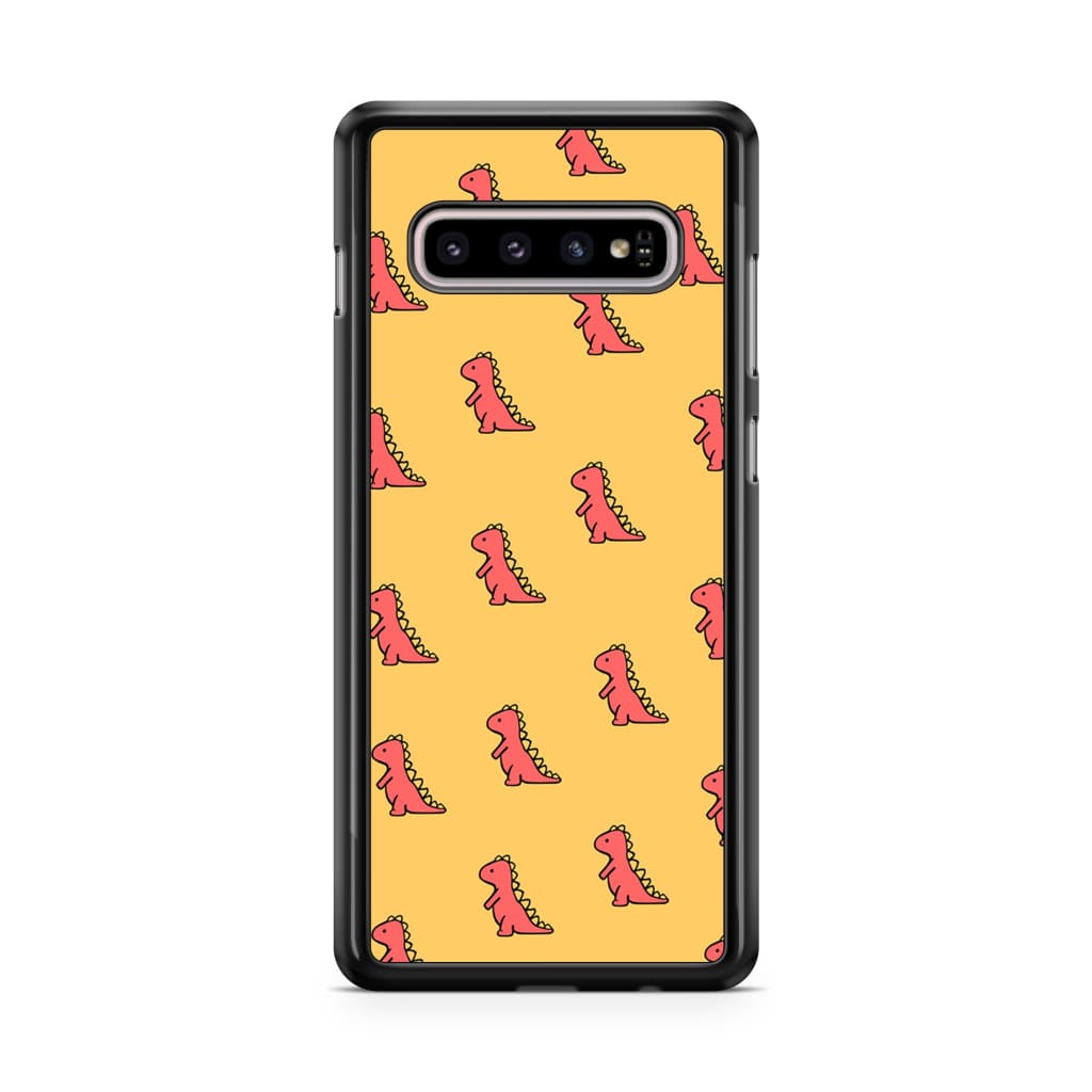 Red Dinosaur Phone Case - Galaxy S10 - Phone Case