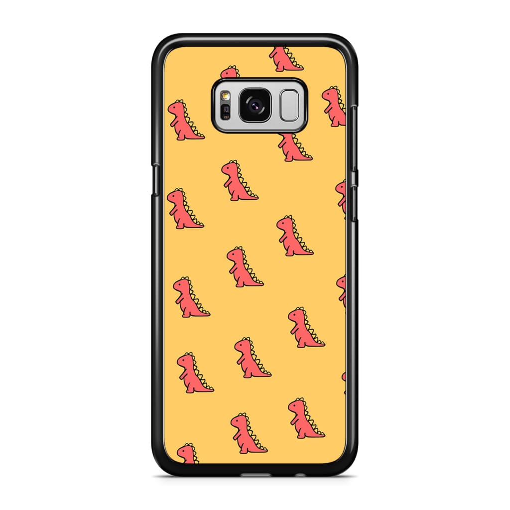 Red Dinosaur Phone Case - Galaxy S8 Plus - Phone Case