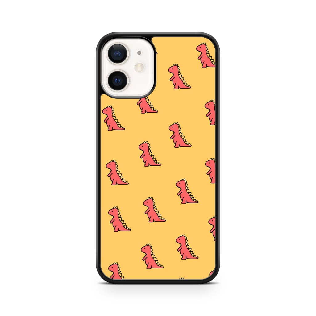 Red Dinosaur Phone Case - iPhone 12/12 Pro - Phone Case