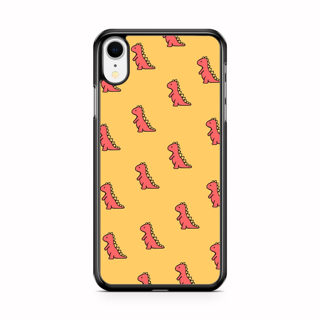 Red Dinosaur Phone Case - iPhone XR - Phone Case
