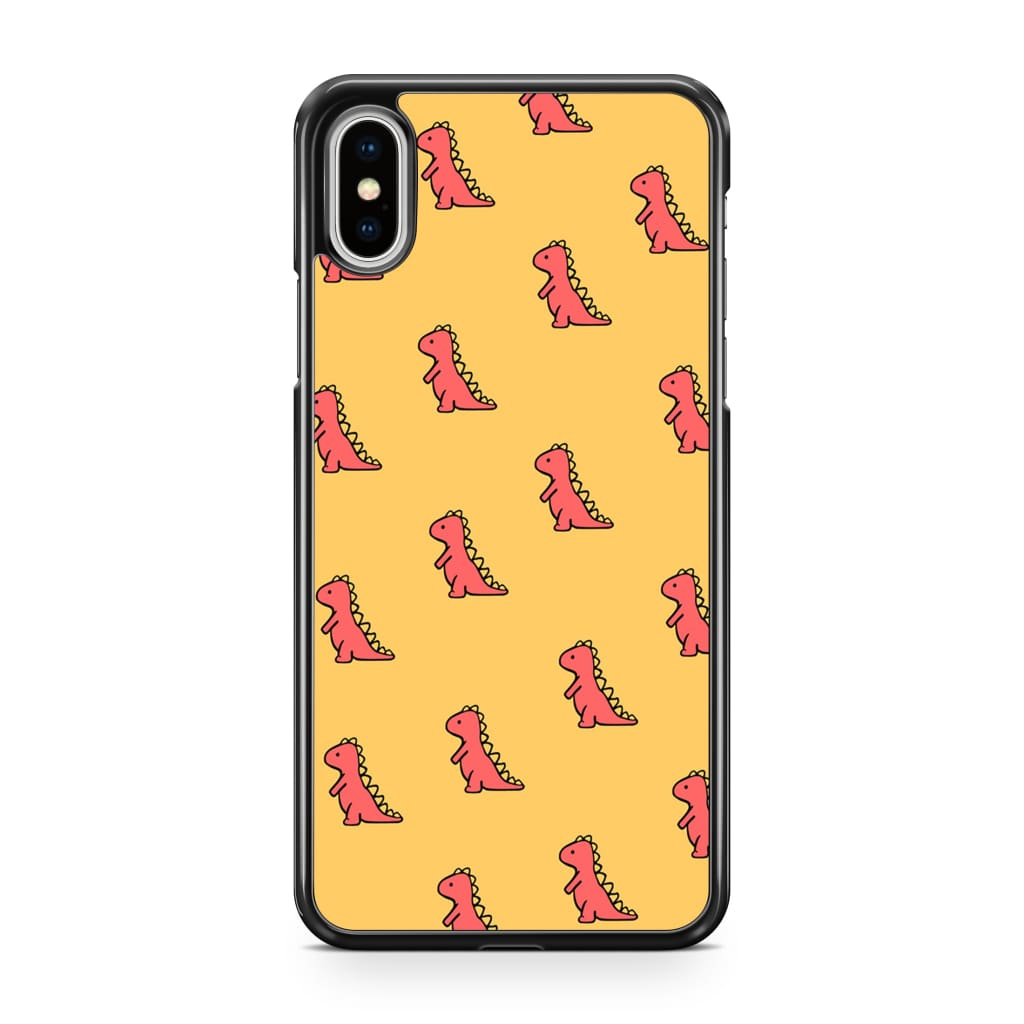 Red Dinosaur Phone Case - iPhone XS Max - Phone Case