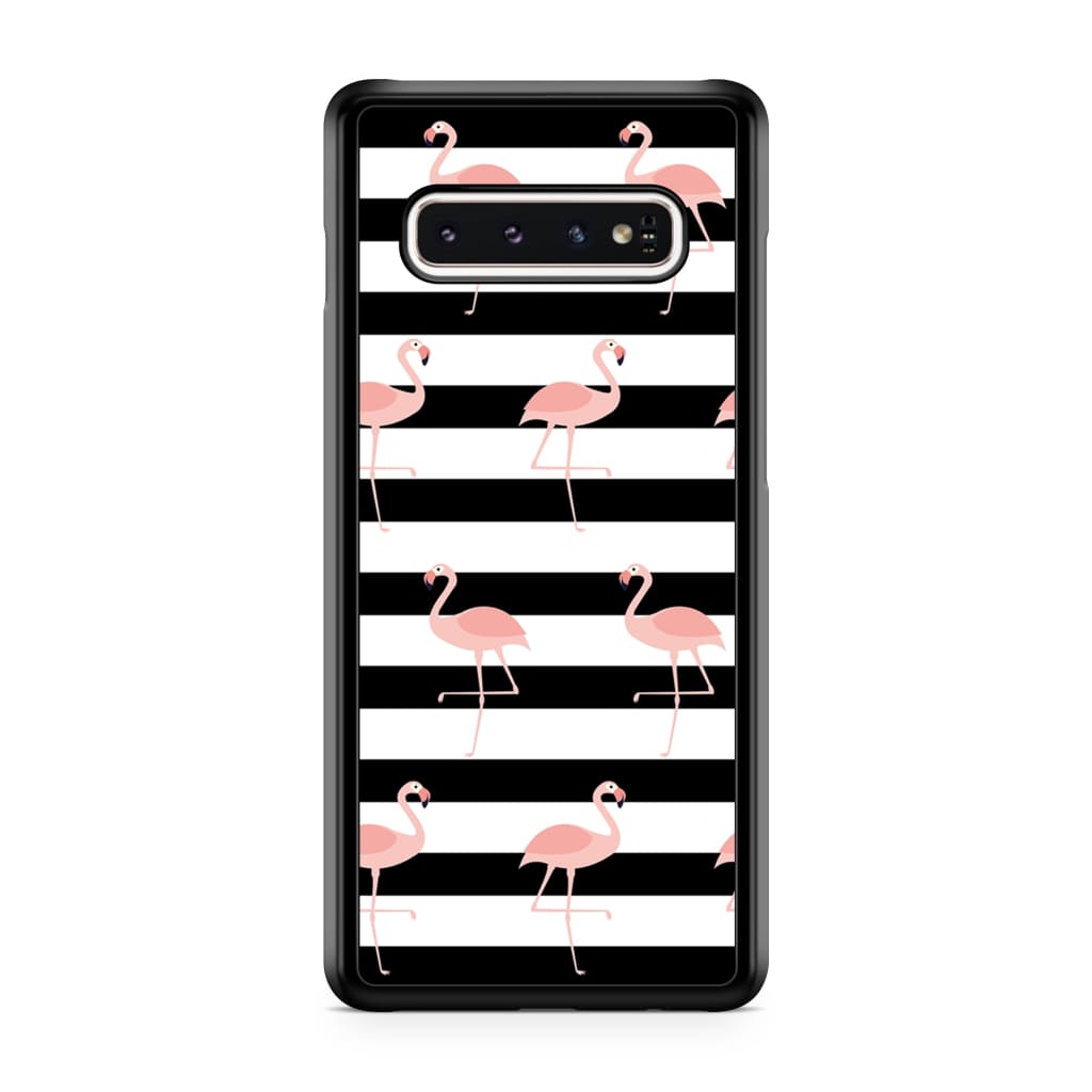 Running Flamingos Phone Case - Galaxy S10 Plus - Phone Case