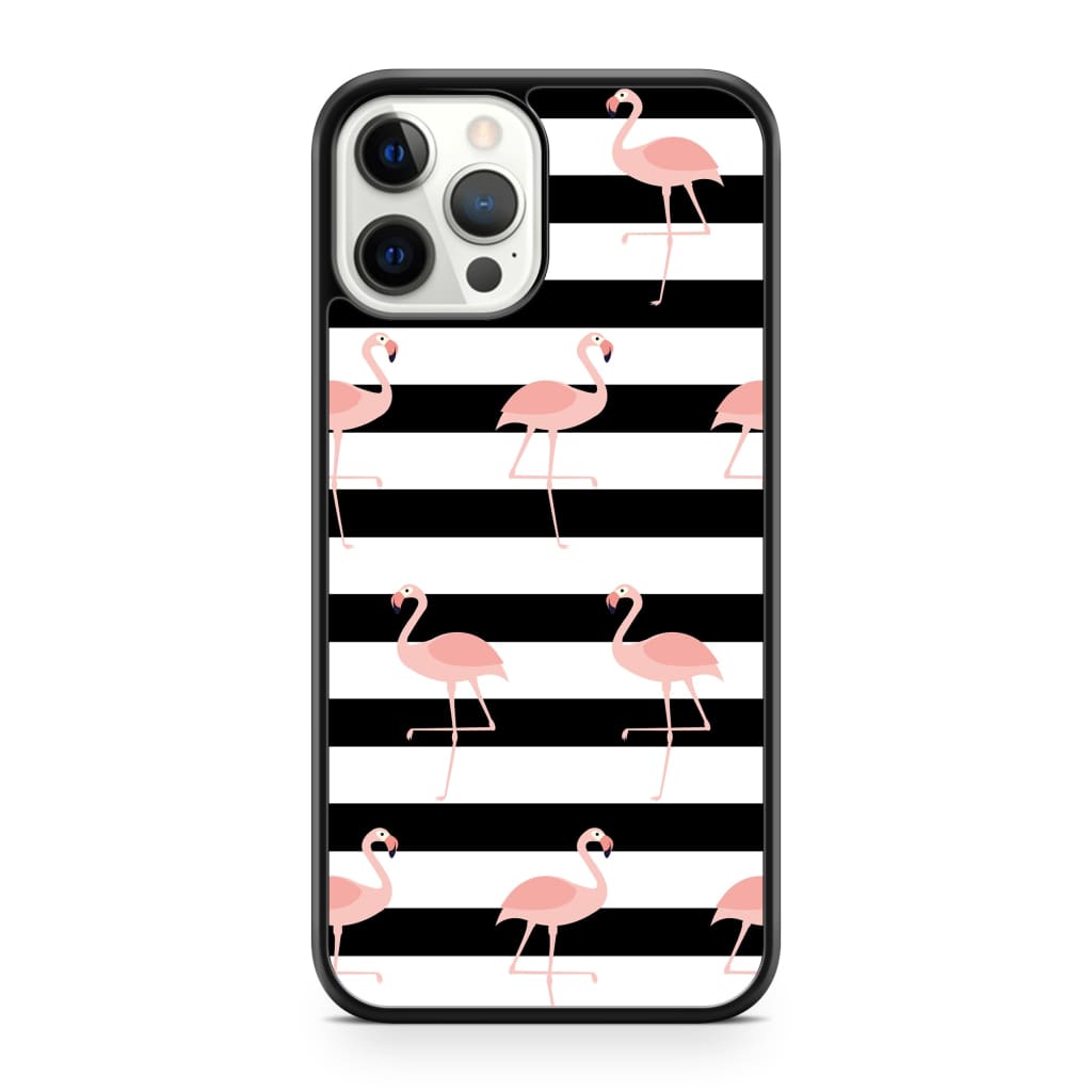 Running Flamingos Phone Case - iPhone 12 Pro Max - Phone 