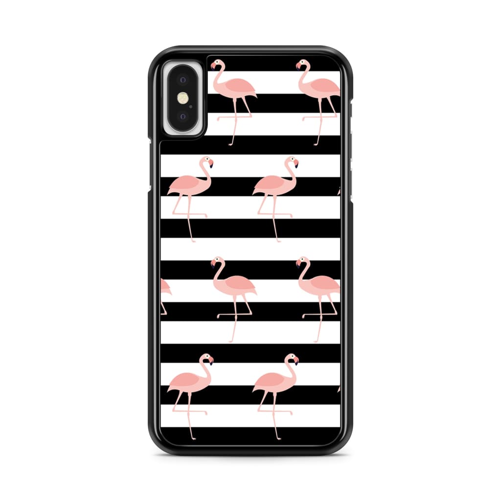 Running Flamingos Phone Case - iPhone X/XS - Phone Case