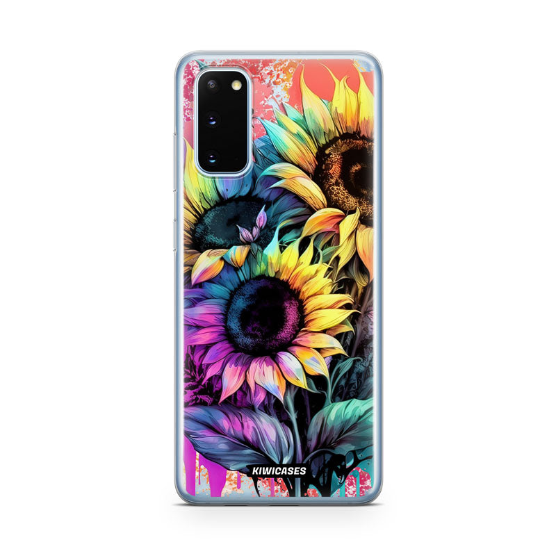 Neon Sunflowers - Galaxy S20