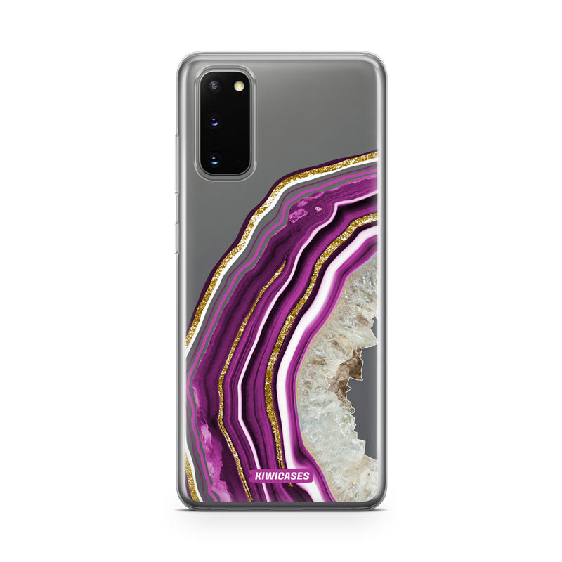Purple Agate Crystal - Galaxy S20