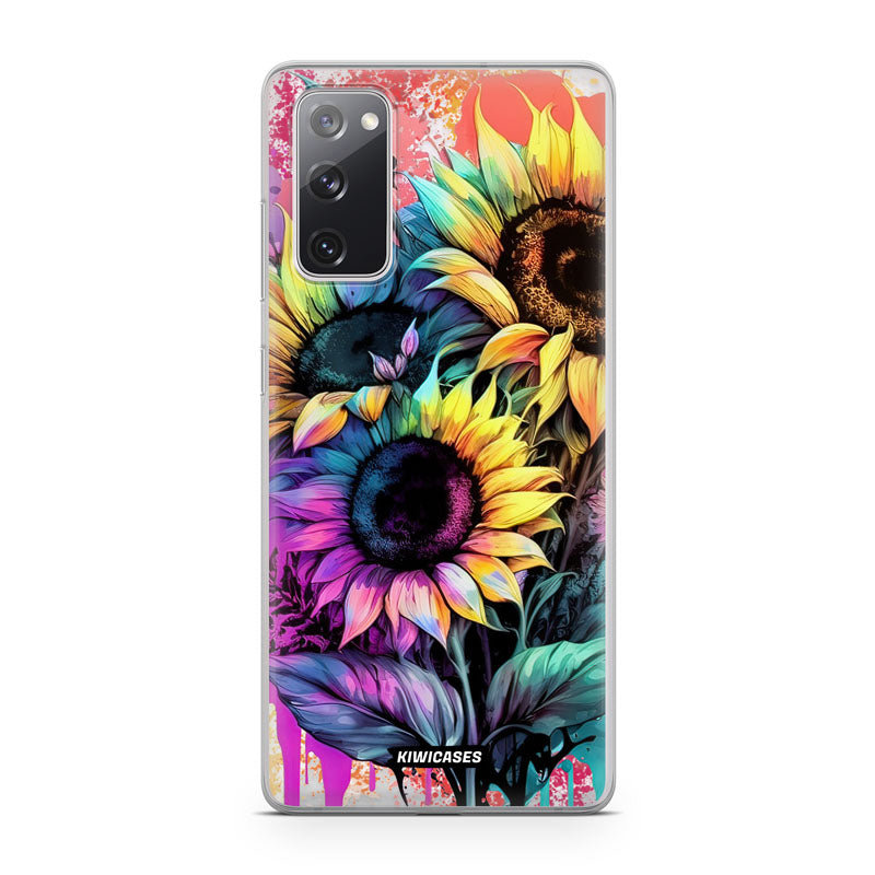 Neon Sunflowers - Galaxy S20 FE