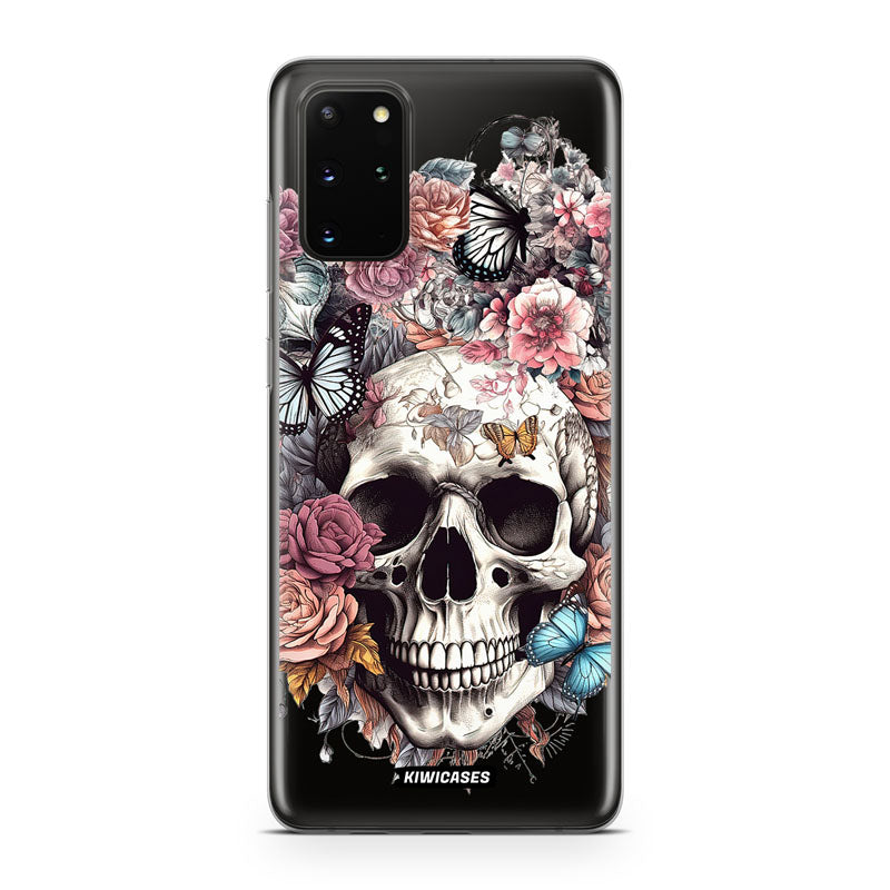 Dusty Floral Skull - Galaxy S20 Plus