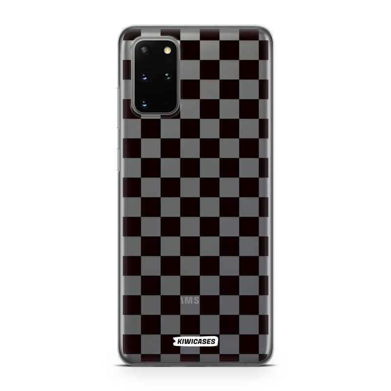 Black Checkers - Galaxy S20 Plus