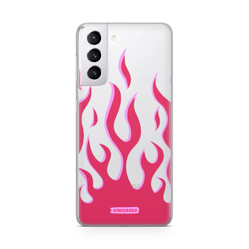 Pink Fire Flames - Galaxy S21