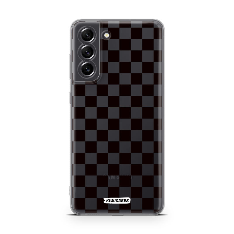 Black Checkers - Galaxy S21 FE