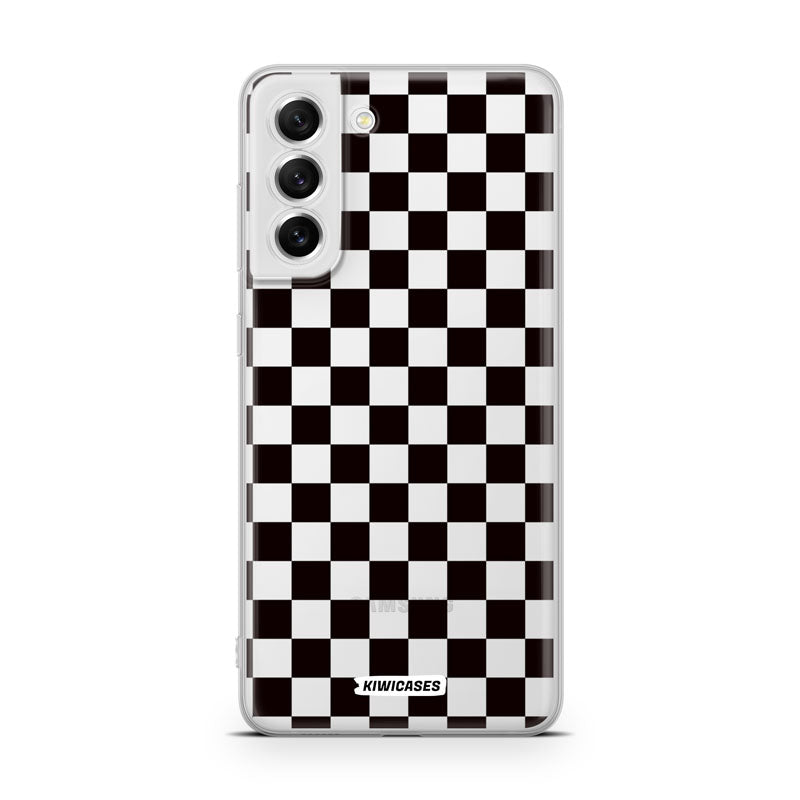 Black Checkers - Galaxy S21 FE