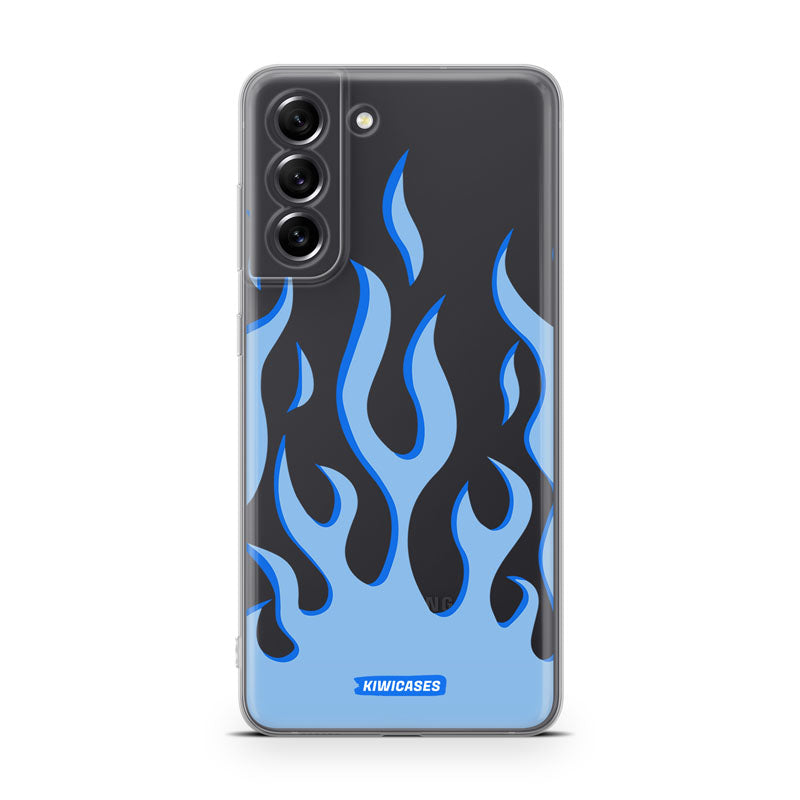 Blue Fire Flames - Galaxy S21 FE