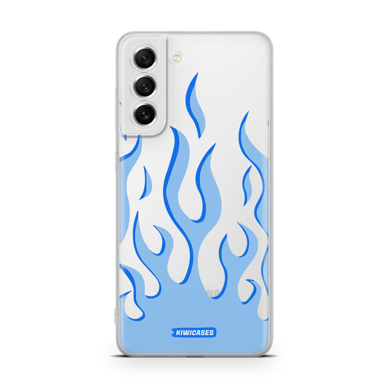Blue Fire Flames - Galaxy S21 FE