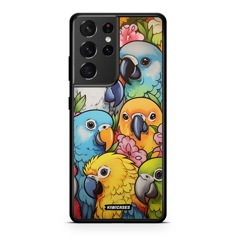Cute Parrots - Galaxy S21 Ultra