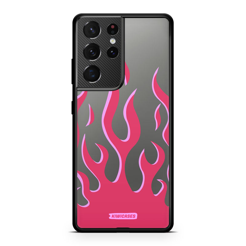 Pink Fire Flames - Galaxy S21 Ultra
