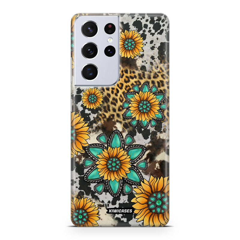 Gemstones and Sunflowers - Galaxy S21 Ultra