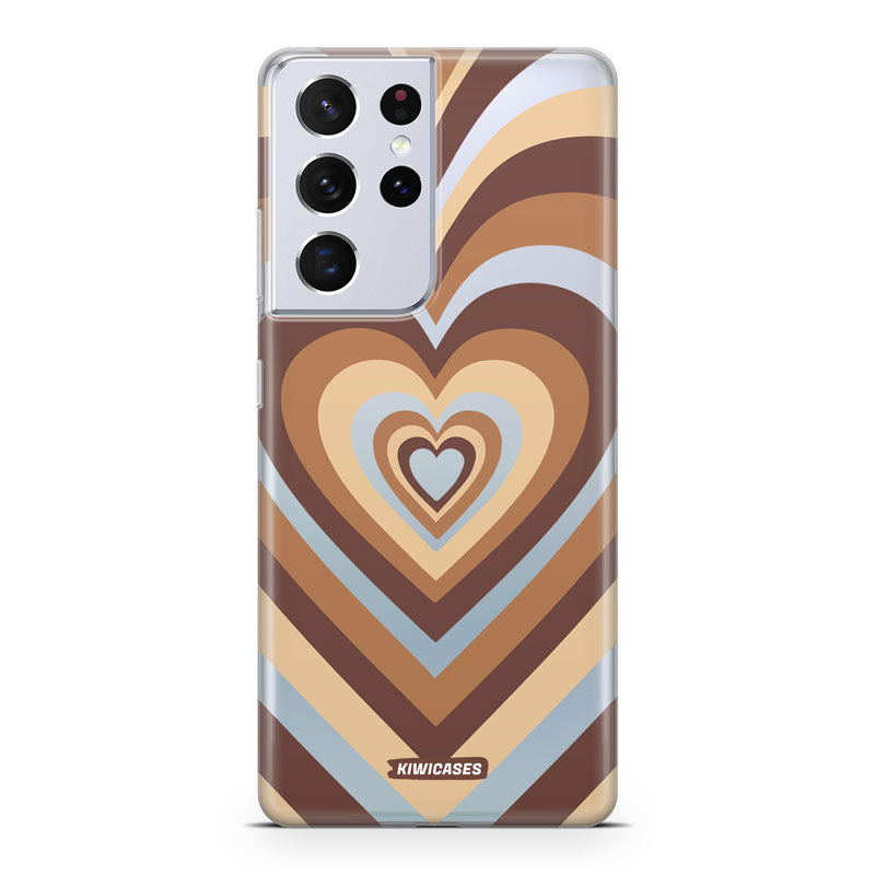 Latte Hearts - Galaxy S21 Ultra