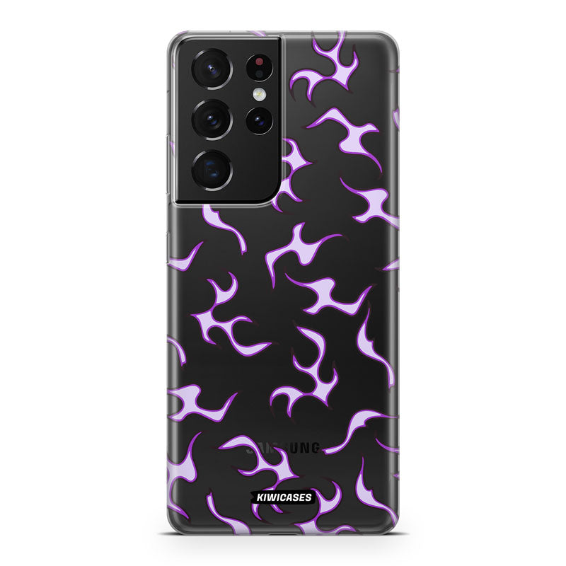 Purple Flames - Galaxy S21 Ultra
