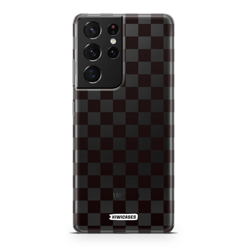 Black Checkers - Galaxy S21 Ultra