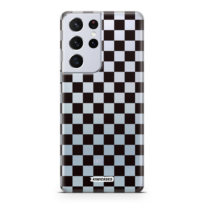 Black Checkers - Galaxy S21 Ultra