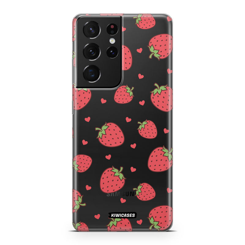 Strawberry Hearts - Galaxy S21 Ultra