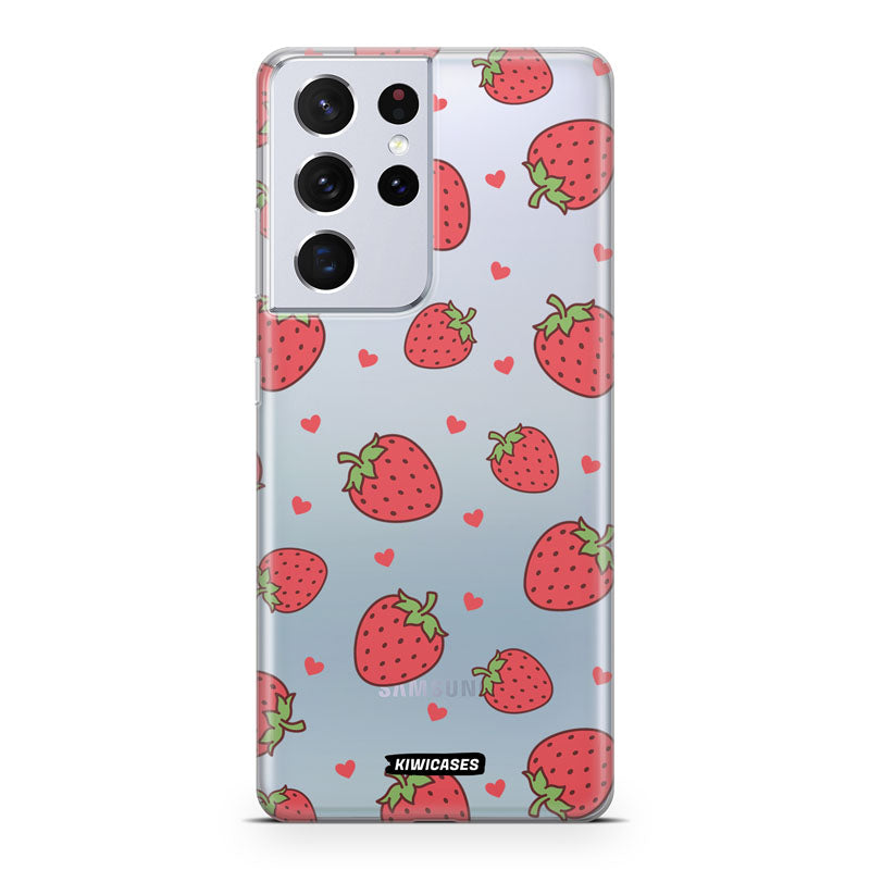 Strawberry Hearts - Galaxy S21 Ultra