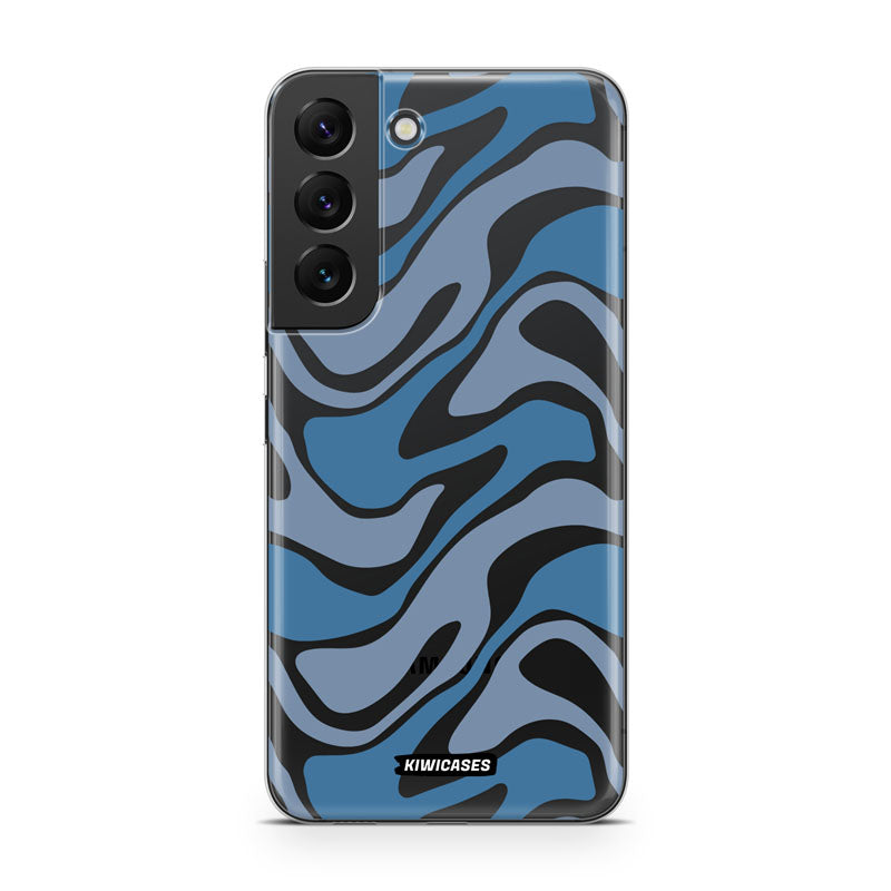 Liquid Blue Waves - Galaxy S22 Plus