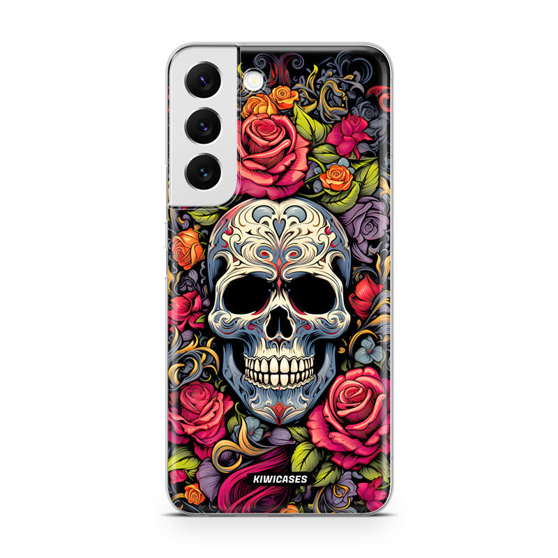 Floral Skull - Galaxy S22 Plus