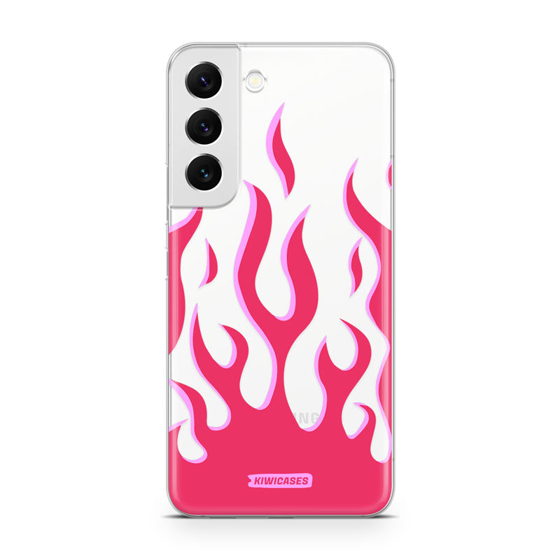 Pink Fire Flames - Galaxy S22 Plus