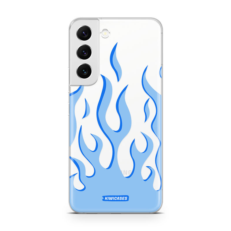 Blue Fire Flames - Galaxy S22 Plus