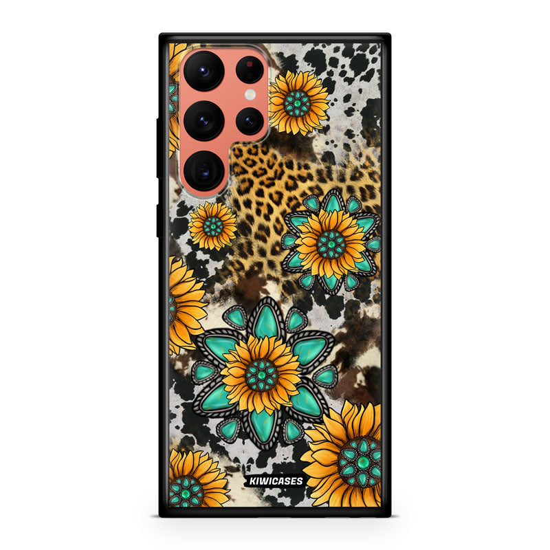 Gemstones and Sunflowers - Galaxy S22 Ultra
