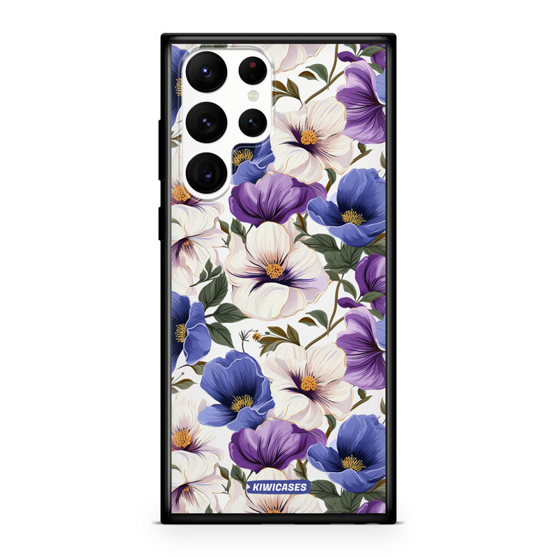 Purple Pansies - Galaxy S22 Ultra