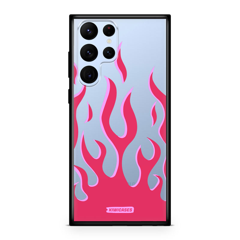 Pink Fire Flames - Galaxy S22 Ultra