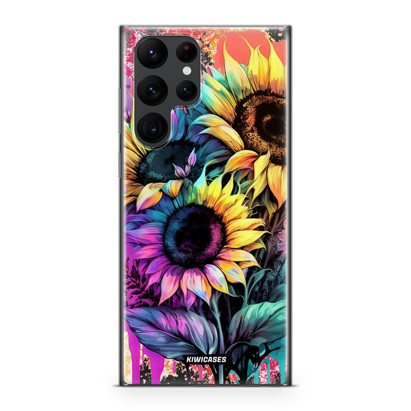 Neon Sunflowers - Galaxy S22 Ultra