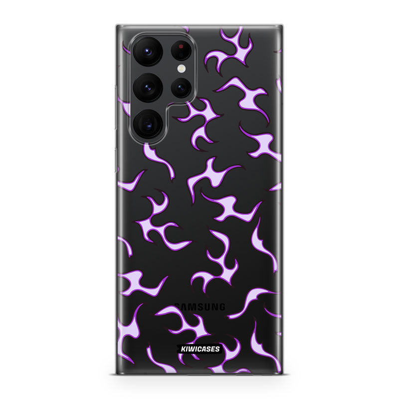 Purple Flames - Galaxy S22 Ultra