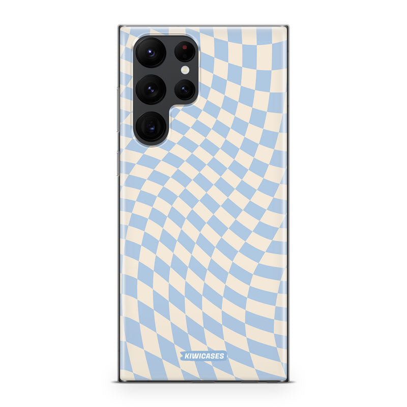 Blue Checkers - Galaxy S22 Ultra