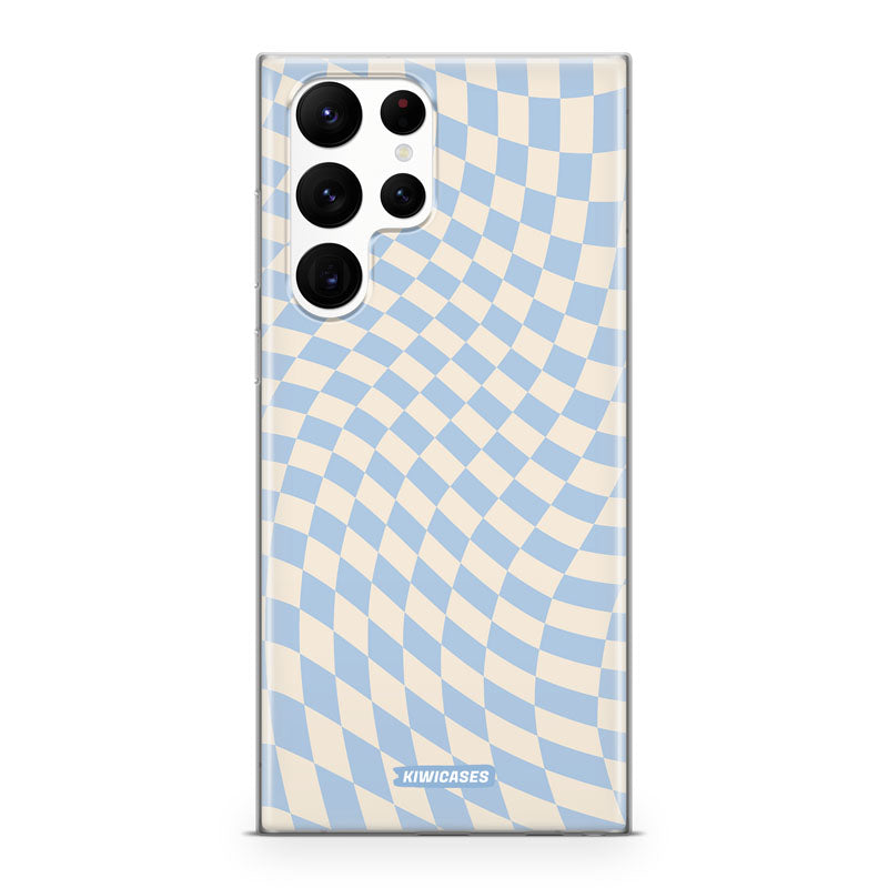 Blue Checkers - Galaxy S22 Ultra