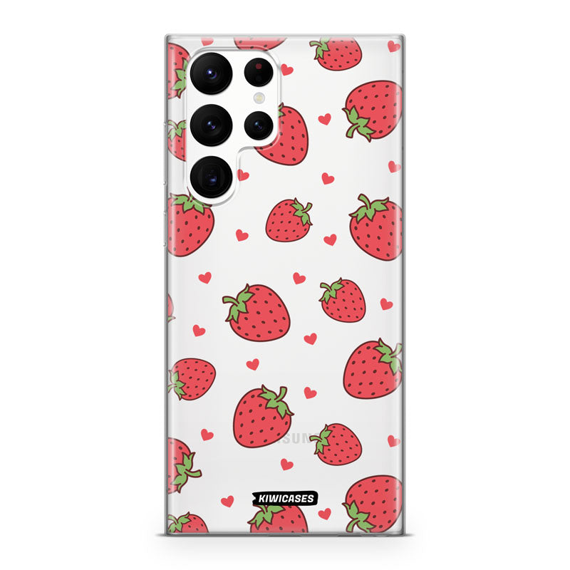 Strawberry Hearts - Galaxy S22 Ultra