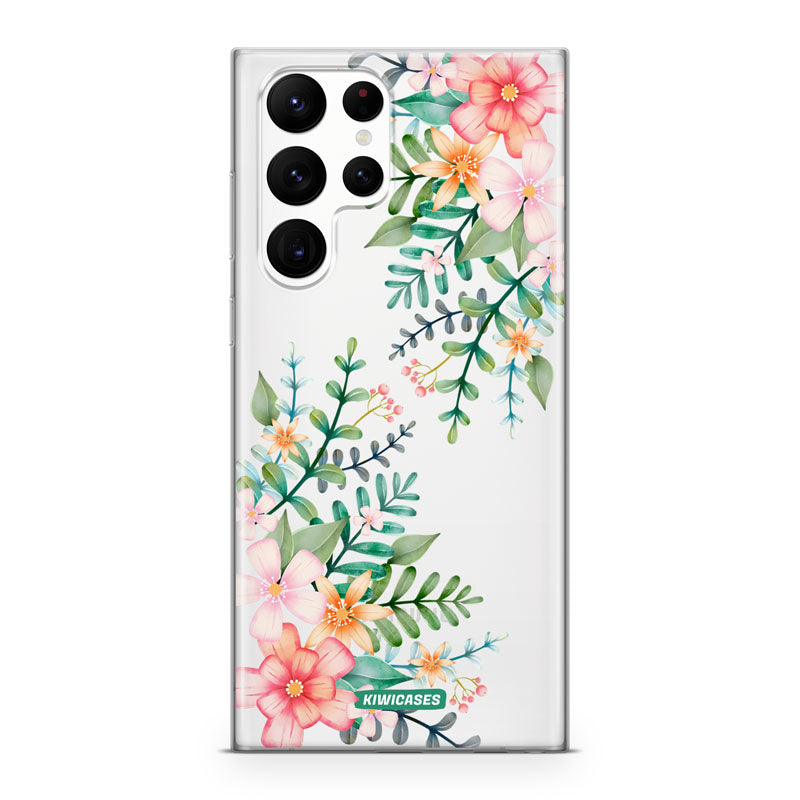 Spring Pink Florals - Galaxy S22 Ultra