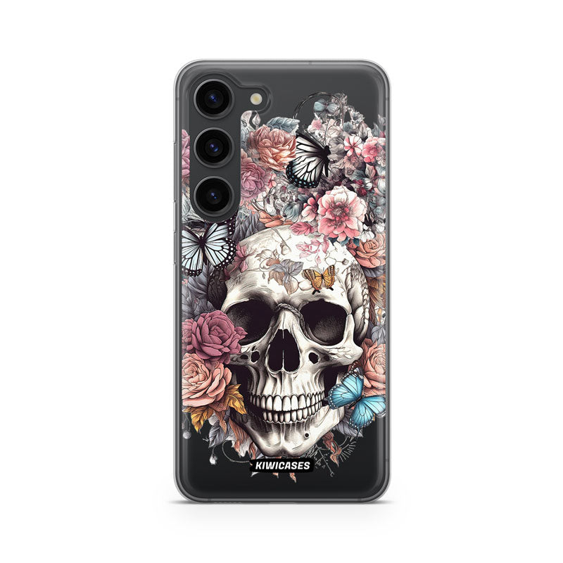 Dusty Floral Skull - Galaxy S23