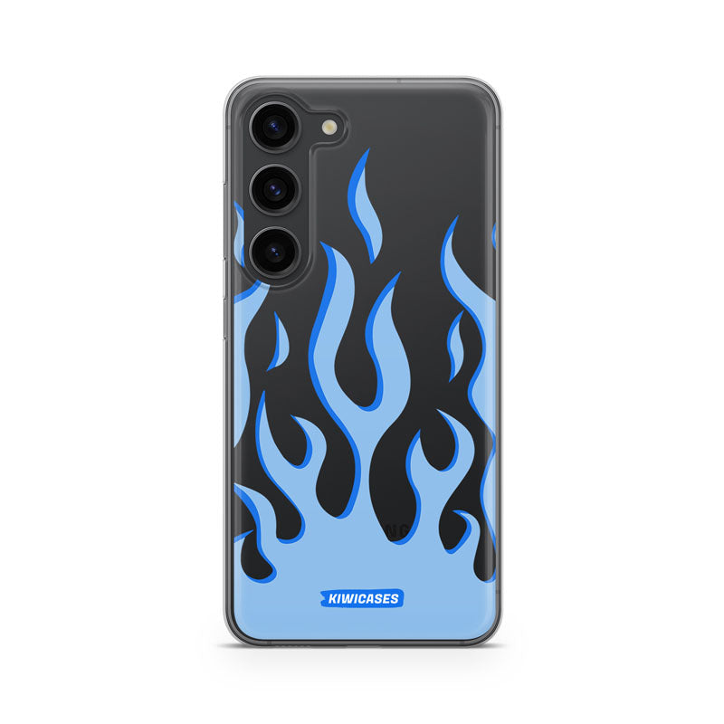 Blue Fire Flames - Galaxy S23