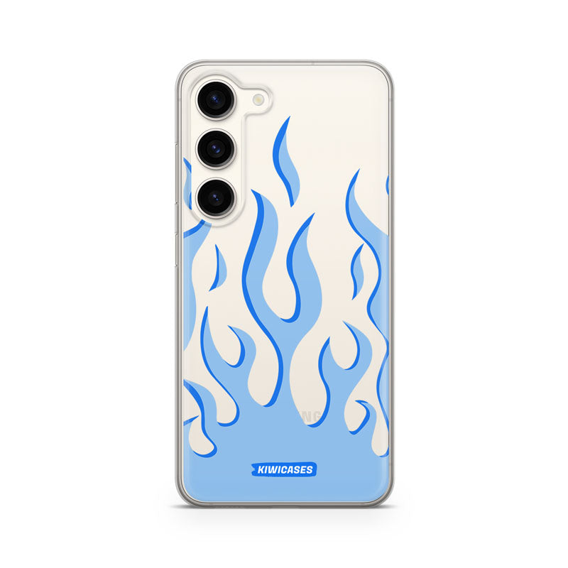 Blue Fire Flames - Galaxy S23