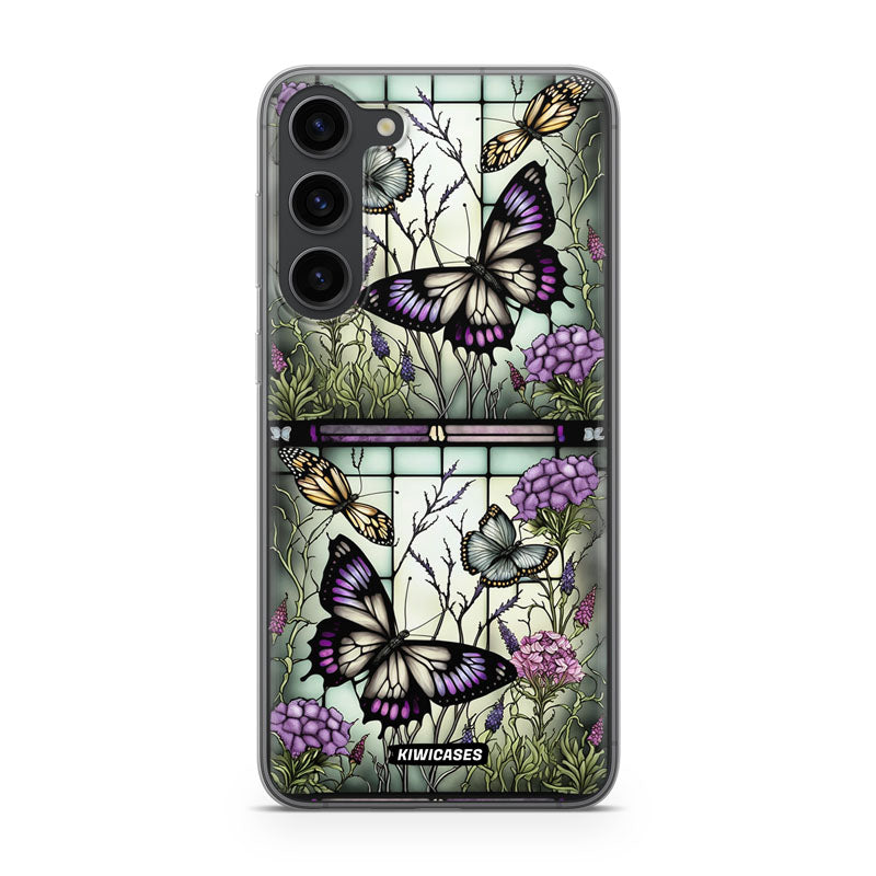 Stained Glass Butterflies - Galaxy S23 Plus