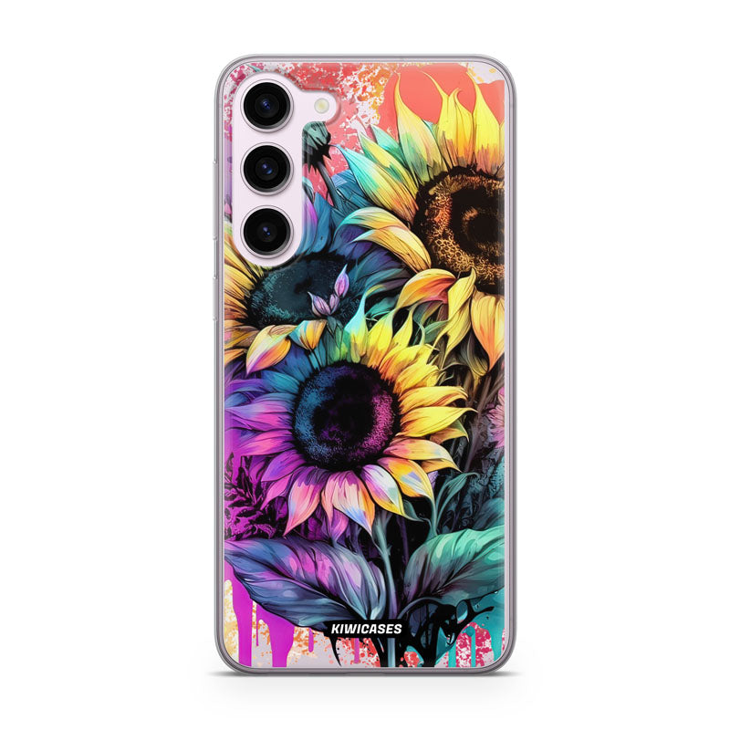 Neon Sunflowers - Galaxy S23 Plus