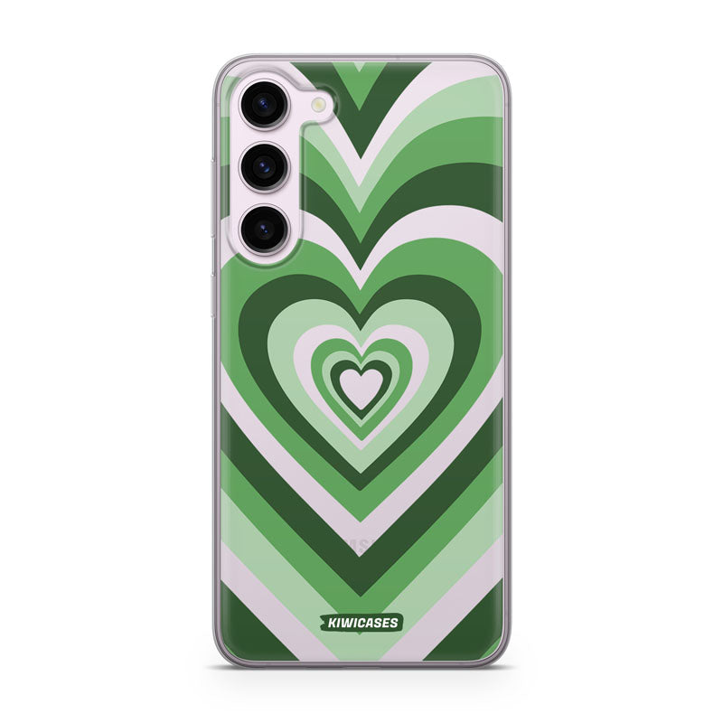 Green Hearts - Galaxy S23 Plus