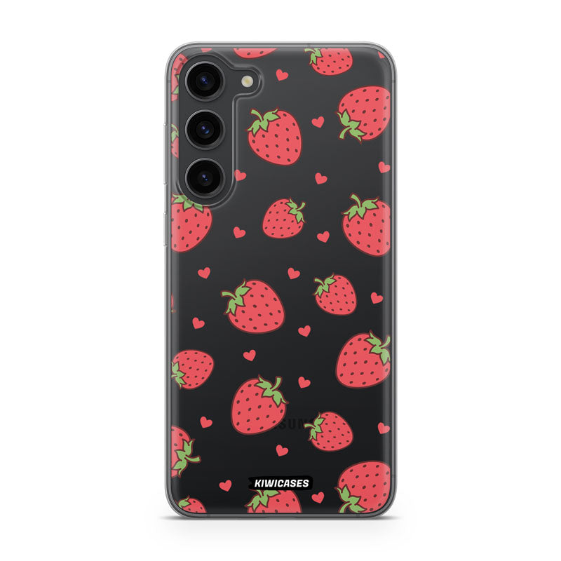 Strawberry Hearts - Galaxy S23 Plus