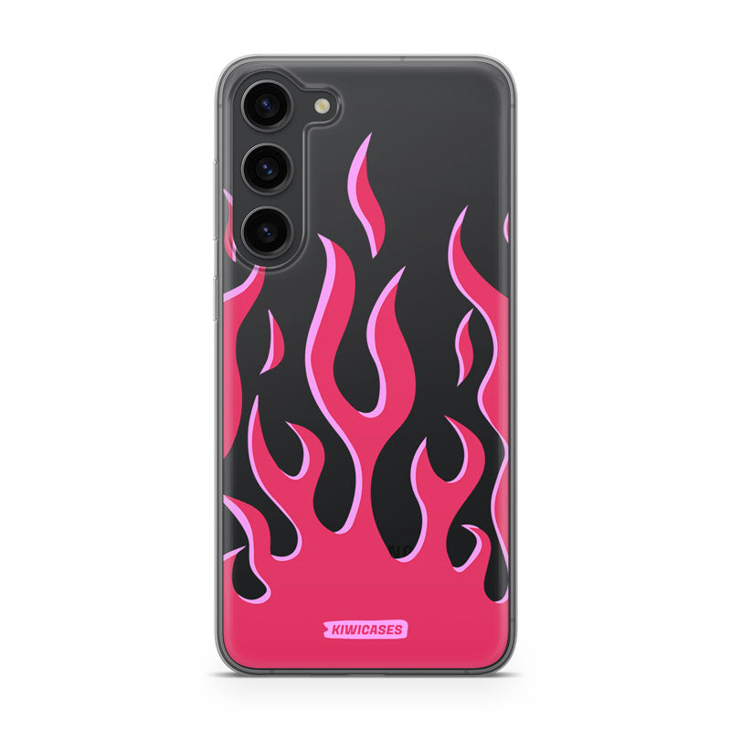 Pink Fire Flames - Galaxy S23 Plus